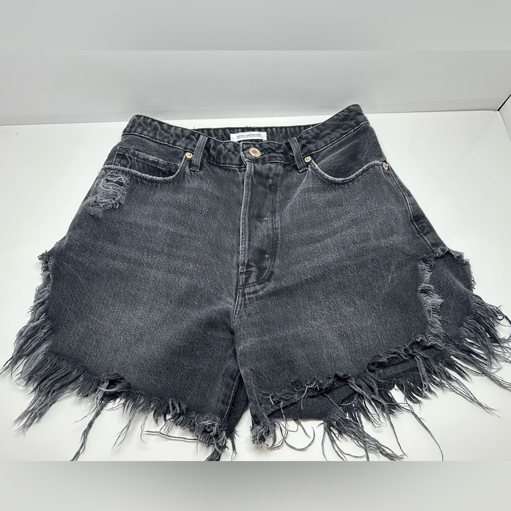 Good American Jean Shorts with side slit